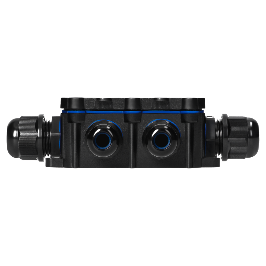 Surface-mounted junction box HD IP68, 0.75-4.0mm2, 2 glands M20, 1 gland M16