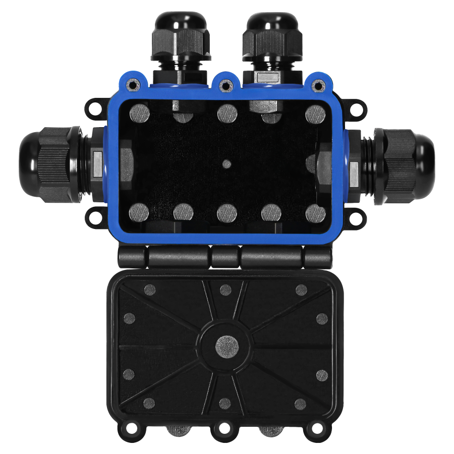 Puszka n/t HD IP68, 0,75-4,0mm² ,2 dławnice M20, 4 dławnice M16