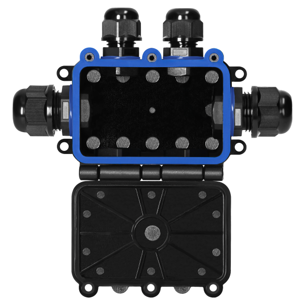 Puszka n/t HD IP68, 0,75-4,0mm² ,2 dławnice M20, 4 dławnice M16