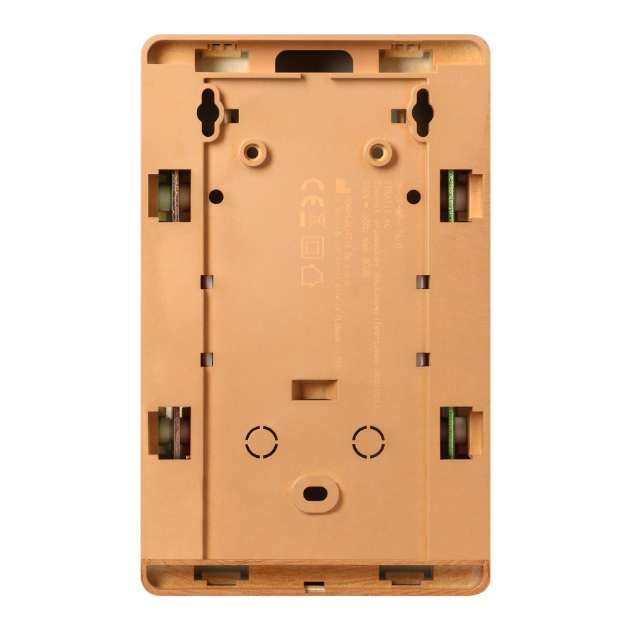 STRATIS AC electromechanical, two-tone doorbell, 230V, oak