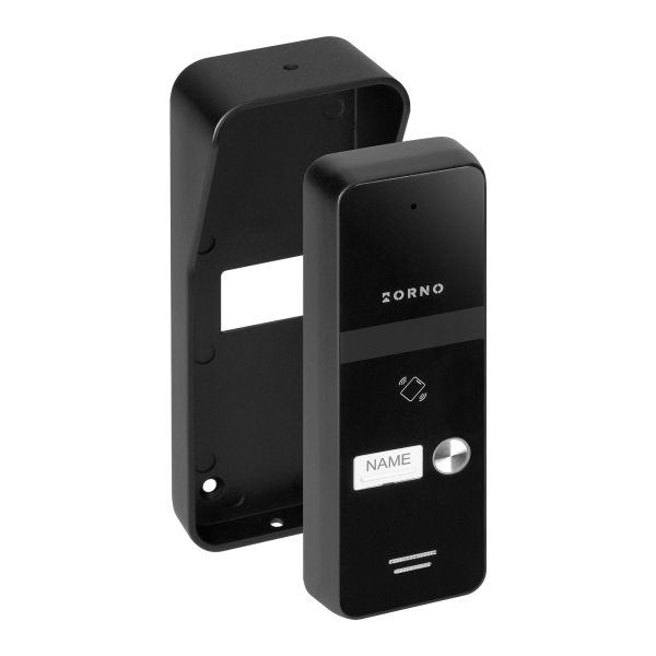 ENIR, zestaw domofonowy jednorodzinny, 2-żyłowy, z czytnikiem breloków, biały 