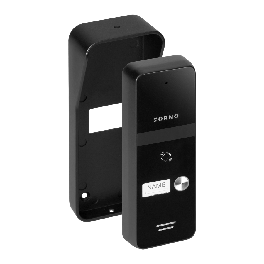 ENIR, single family audio doorphone set, 2-wire, DIN rail power supply, RFID, white