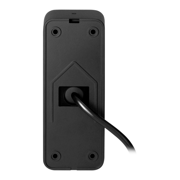 ENIR, zestaw domofonowy dwurodzinny, 2-żyłowy, zasilacz na szynę DIN, z czytnikiem breloków, biały 