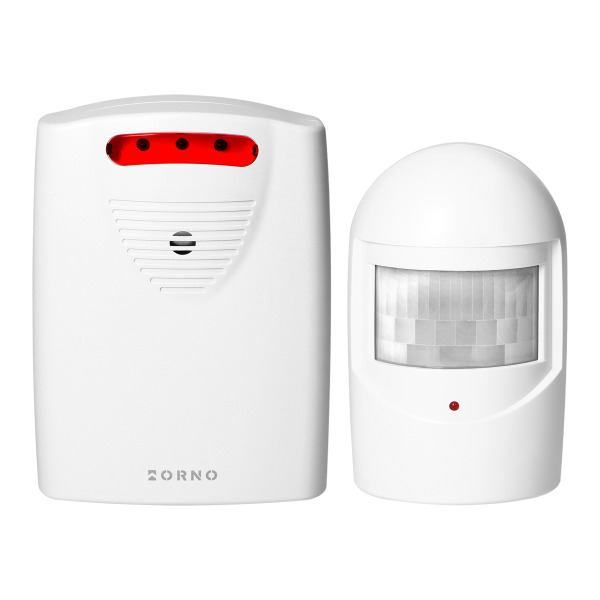 Motion sensor with wireless alert system, IP44, 120m