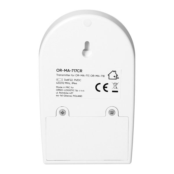 Motion sensor with wireless alert system, IP44, 120m