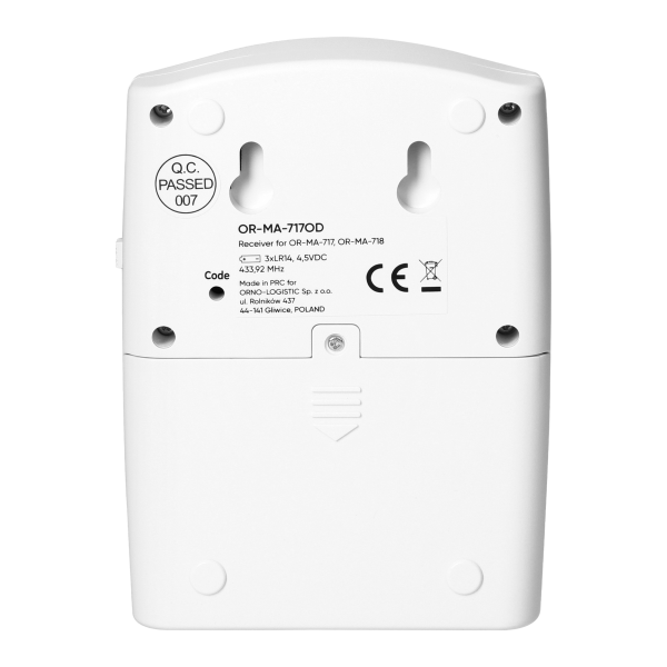 Set of motion sensors with wireless alert system, IP44, 120m