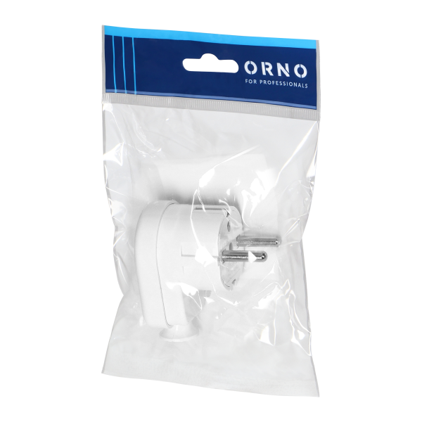 Angle plug Uni-Schuko 16A, 230V, white