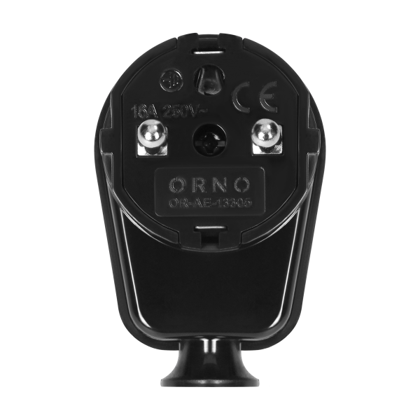 Angle plug Uni-Schuko 16A, 230V, black