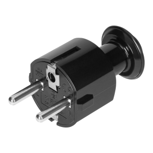 Simple plug Uni-Schuko 16A, 230V, black