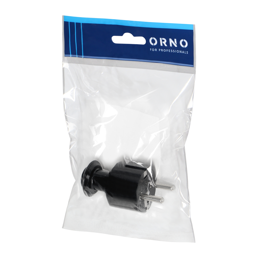 Simple plug Uni-Schuko 16A, 230V, black