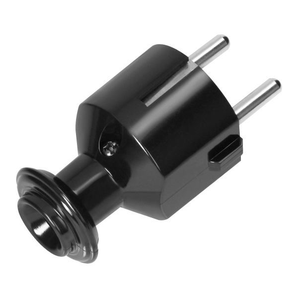 Wtyczka prosta Uni-Schuko 16A, 230V, czarna