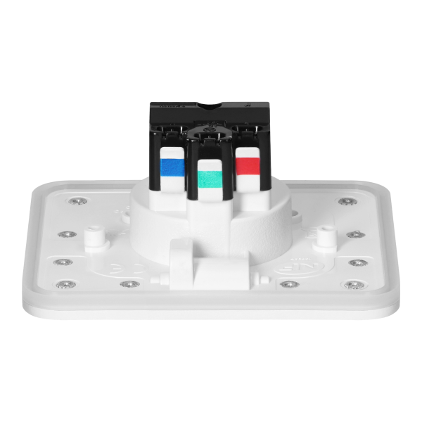 Hermetic, flush-fitting socket, rectangular, IP55, 1x2P+E(French), white