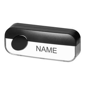 Wired doorbell button, black