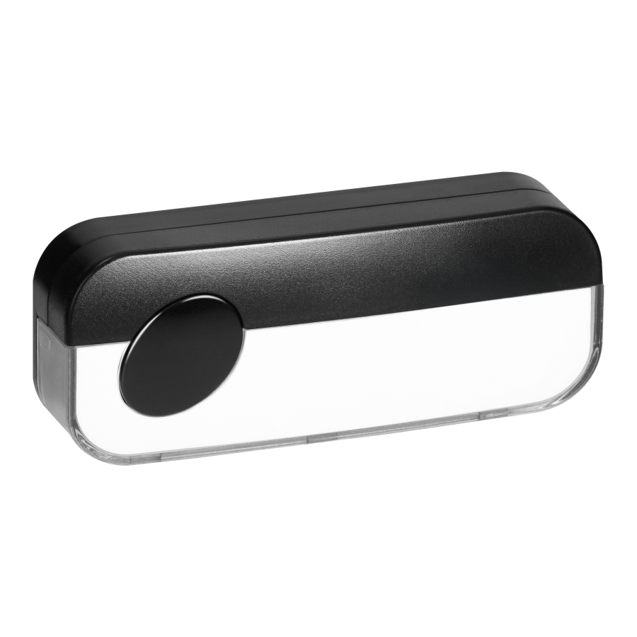 Przycisk dzwonkowy przewodowy, czarny