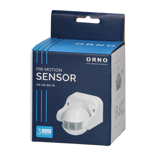 PIR motion sensor 180°, IP44