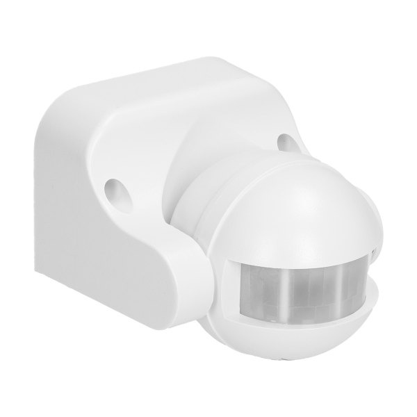 Czujnik ruchu 180st., pionowa regulacja, IP44, 1200W, biały