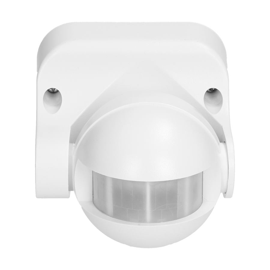Czujnik ruchu 180st., pionowa regulacja, IP44, 1200W, biały