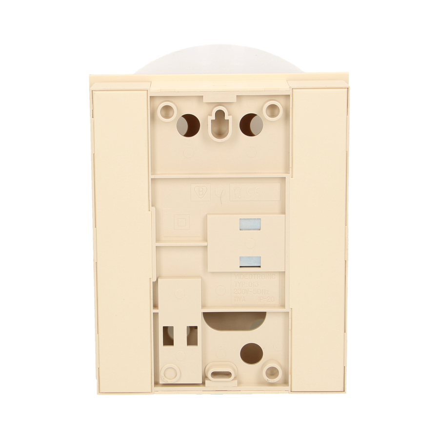 Dzwonek elektromechaniczny dwutonowy TON COLOR 230V, beżowo-złoty