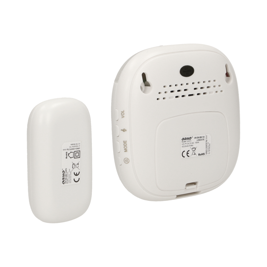 LOGICO DC wireless doorbell with learning system and alarm