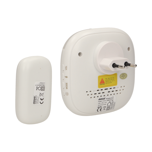 LOGICO AC wireless doorbell with learning system and alarm