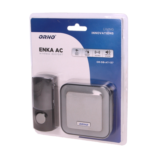 ENKA AC wireless doorbell, 230V with learning system