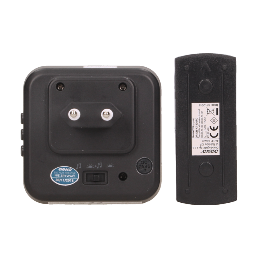 ENKA AC wireless doorbell, 230V with learning system
