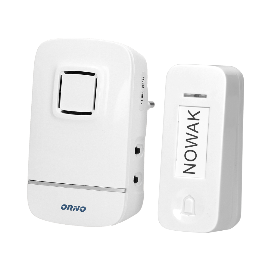 KINETIC AC wireless doorbell, 230V with battery-less button