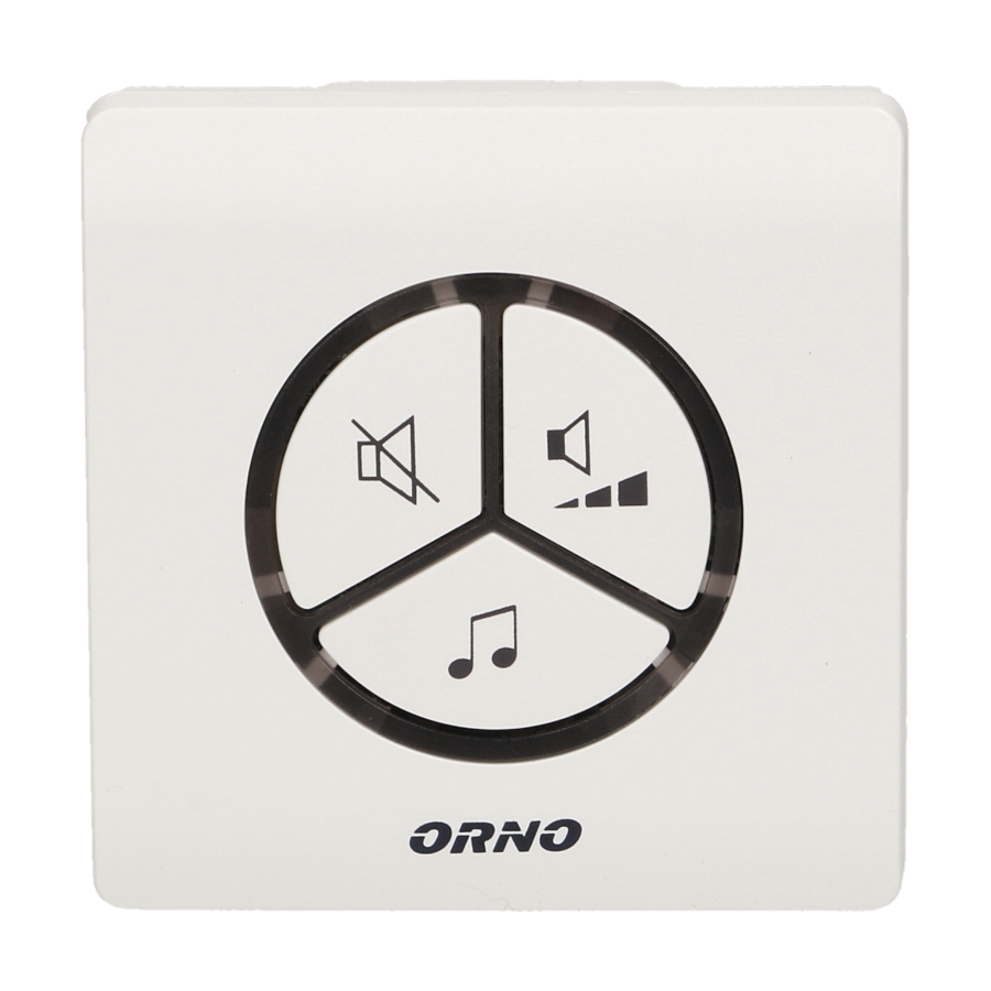 Dzwonek bezprzewodowy SMARTEK AC, sieciowy, bezbateryjny przycisk, learning system, 25 dźwięków, 80m