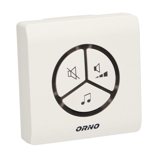 SMARTEK AC wireless doorbell, 230V with battery-less button