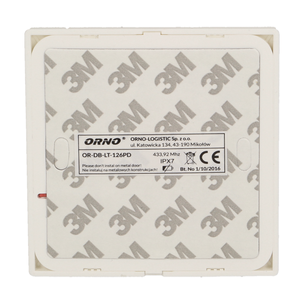 Dzwonek bezprzewodowy SMARTEK AC, sieciowy, bezbateryjny przycisk, learning system, 25 dźwięków, 80m