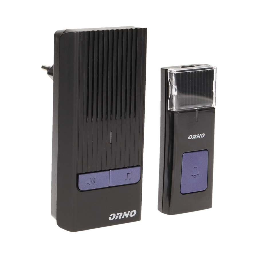 ROCK AC dzwonek bezprzewodowy, 230V z learning system, czarny *