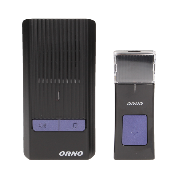 ROCK AC dzwonek bezprzewodowy, 230V z learning system, czarny *