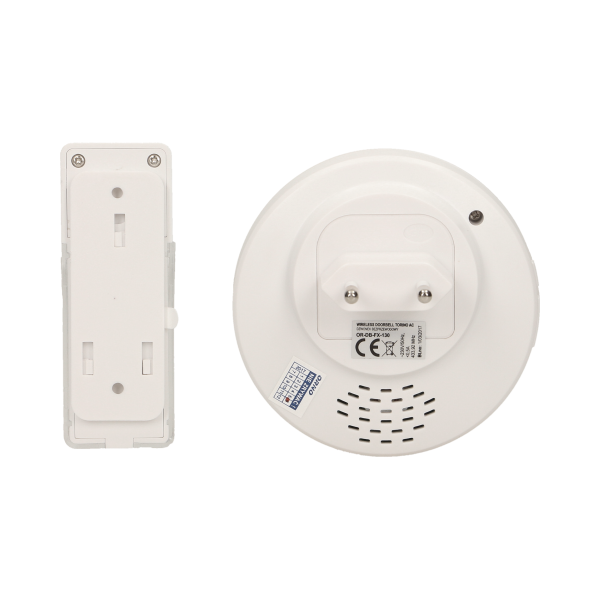 TORINO AC wireless doorbell, 230V with learning system