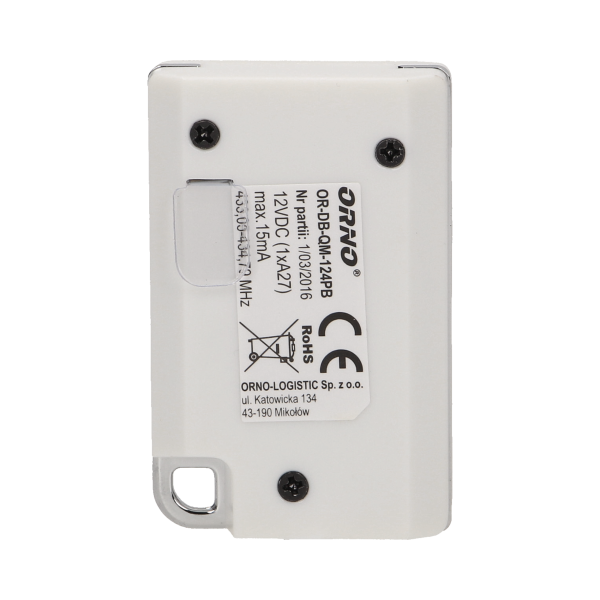 Wireless remote control for wireless doorbells, LOGICO series