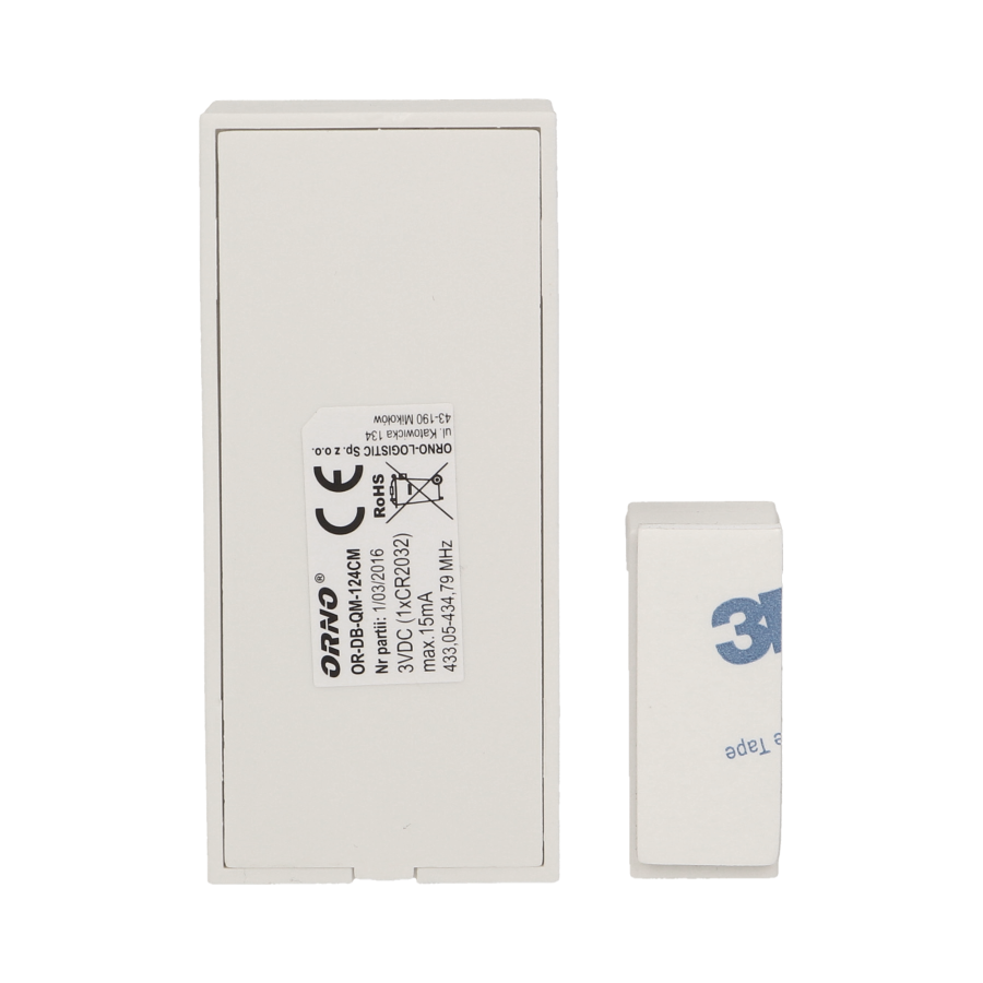 Wireless magnetic sensor for wireless doorbells, LOGICO series