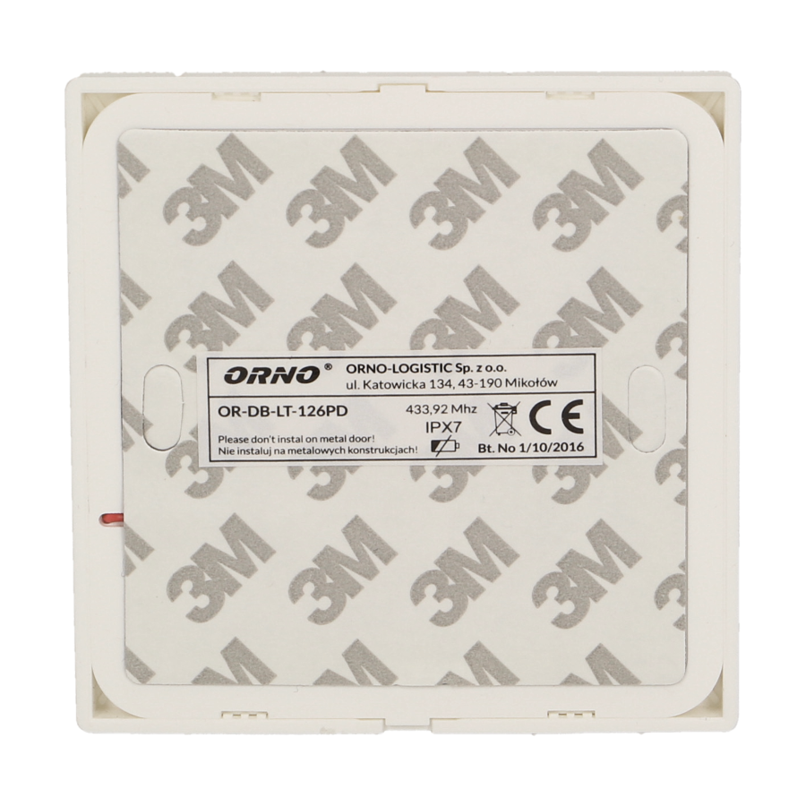 Przycisk bezprzewodowy, bezbateryjny do rozbudowy dzwonka SMARTEK