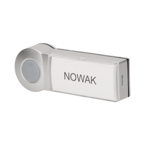 Przycisk do rozbudowy dzwonków bezprzewodowych z serii EMO i DISCO, srebrny *