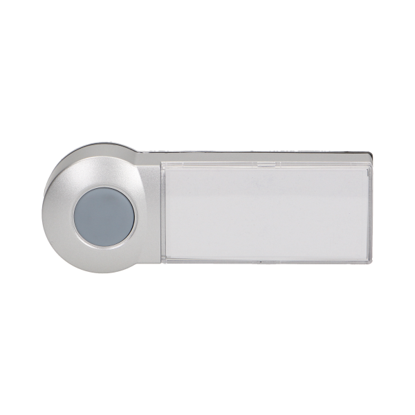 Przycisk do rozbudowy dzwonków bezprzewodowych z serii EMO i DISCO, srebrny
