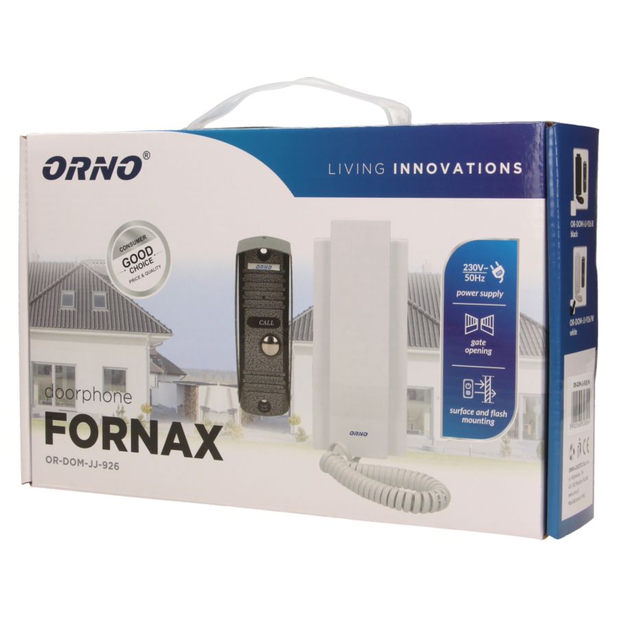 Single family doorphone, vandal proof, FORNAX
