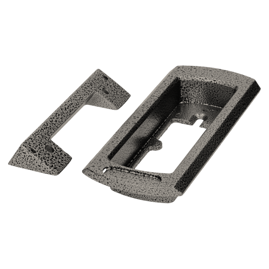 Zestaw domofonowy jednorodzinny, wandaloodporny, czarny FORNAX