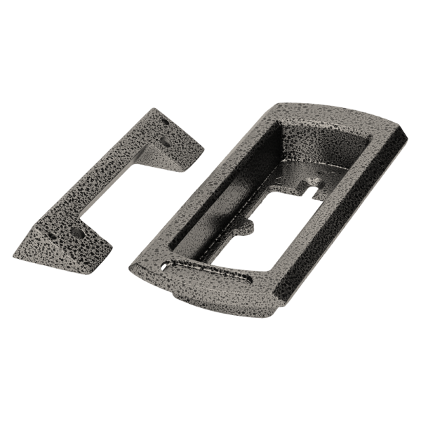 Zestaw domofonowy jednorodzinny, wandaloodporny, czarny FORNAX