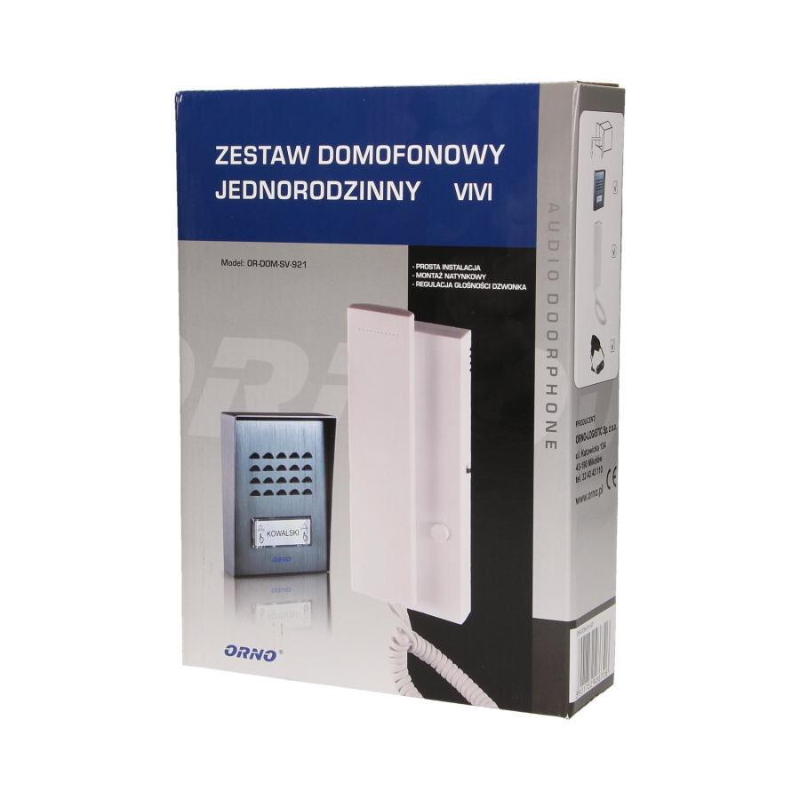 Zestaw domofonowy jednorodzinny, natynkowy, VIVI