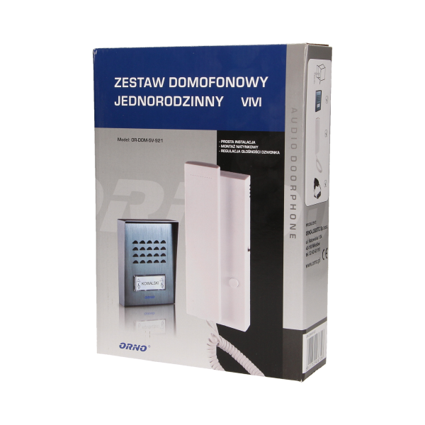 Zestaw domofonowy jednorodzinny, natynkowy, VIVI