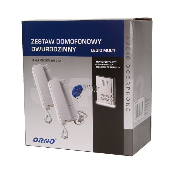 Two family doorphone, flush mounted, LEGIO MULTI