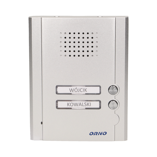 Zestaw domofonowy 2-rodzinny, podtynkowy z czytnikiem breloków, LEGIO MULTI