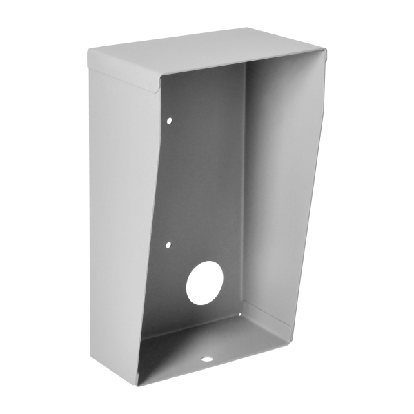 Surface-mounted universal rain cover for mounting external devices, grey