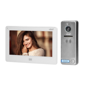 FELIS MEMO video door phone set, LCD 7" monitor, SD+DVR slots, white