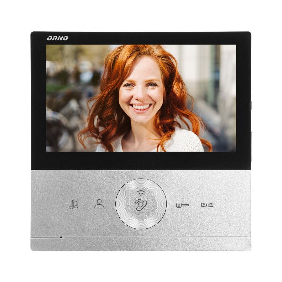 Zestaw wideodomofonowy CONESSI Full HD, bezsłuchawkowy monitor 7" LCD, kaseta zewnętrzna z czytnikiem kart i breloków RFID, WiFi i obsługa poprzez aplikację Tuya