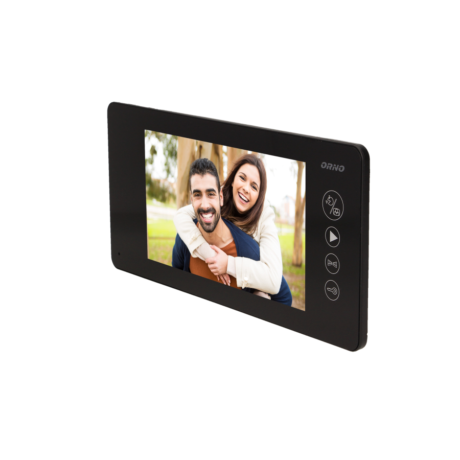 Video doorphone set ARCUS MEMO with "pin hole", 7" display, black