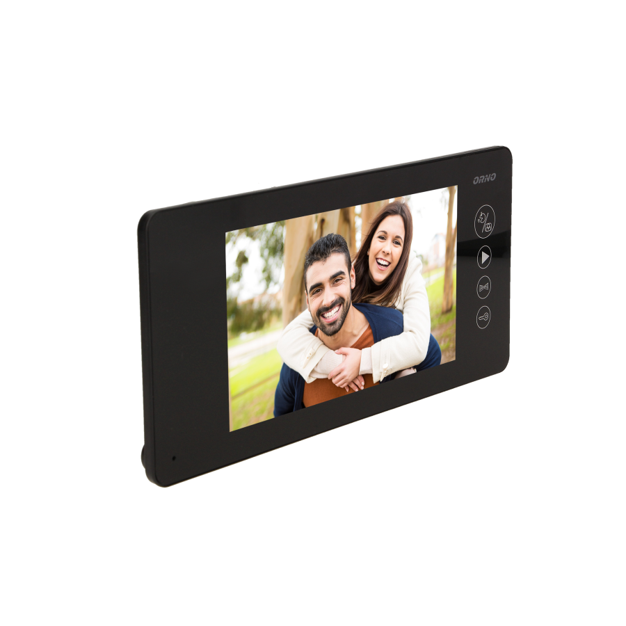 Video doorphone set ARCUS MEMO with "pin hole", 7" display, black